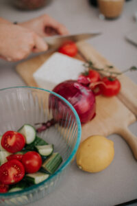 Greek Marinate Steak Skewers with Horiatiki Salad Recipe